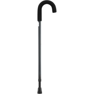 CANE CURVED HANDLE SILVER