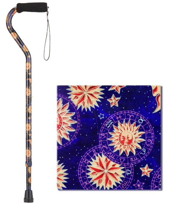 CANE OFFSET CELESTIAL W/STRAP