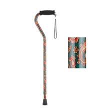CANE OFFSET GREEN PAISLEY