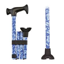 FOLDING CANE QT LUE WAVES
