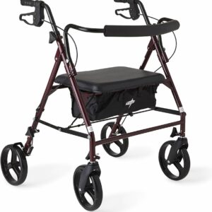 Medline Premium Bariatric Rollator with 8" Wheels - MDS868XWR