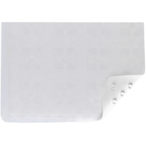 Rubber Bath Mat White Shell